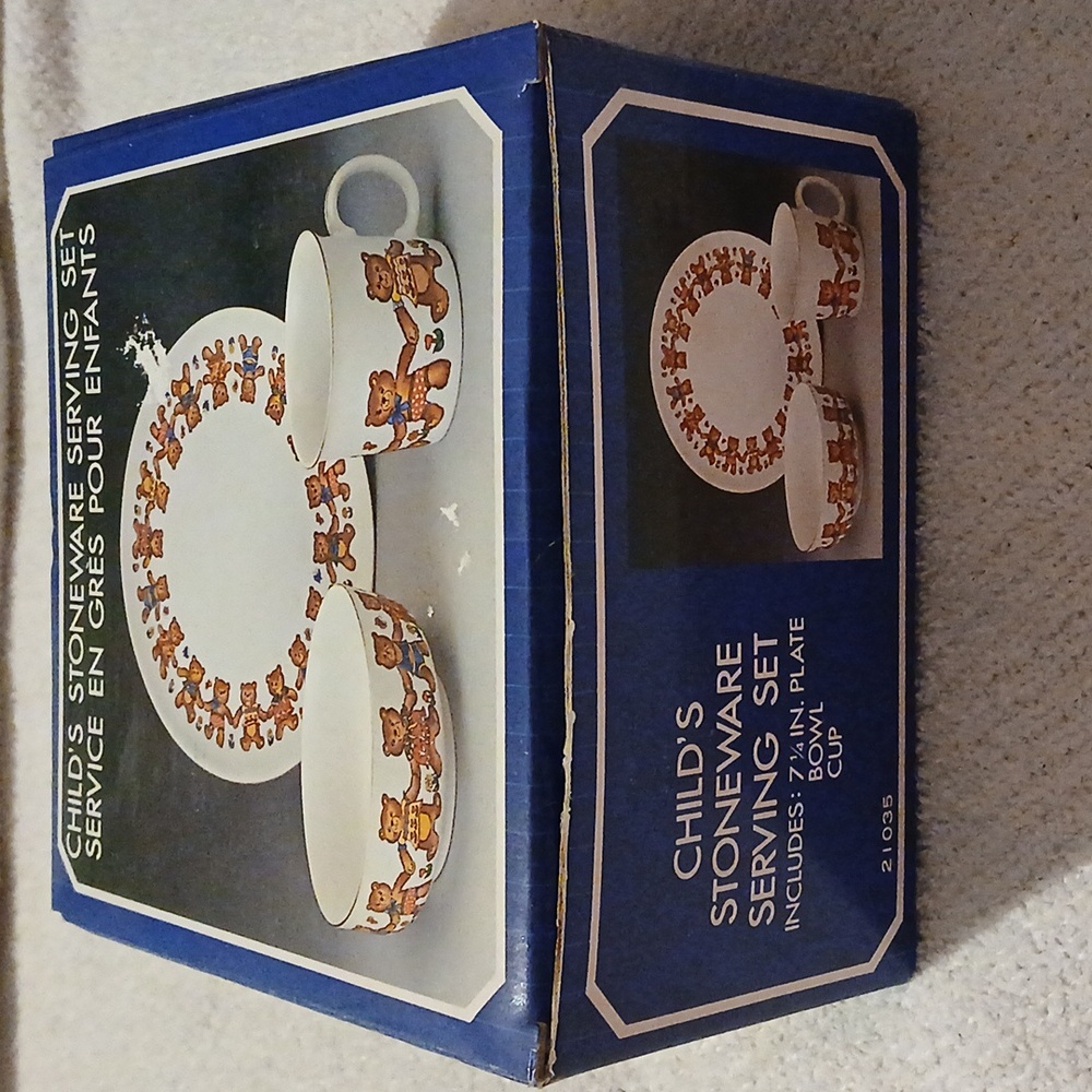 Vintage Childs Stoneware Serving Set